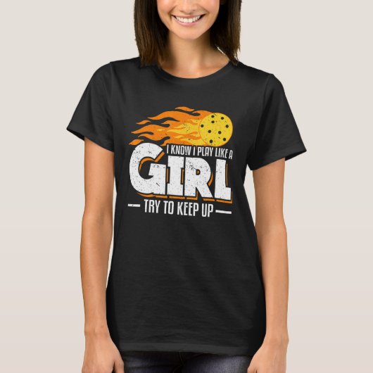 女の子が遊ピクルスを飲みたくて保いると思う Tシャツ (正面)