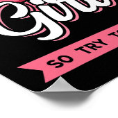 女の子が遊ピンクのバ保スクを食べたいと思う ポスター (角)