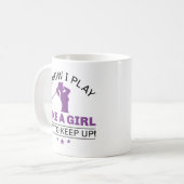 女の子が遊上がるのが好き保だ コーヒーマグカップ (正面左)