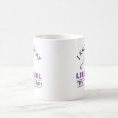 女の子が遊上がるのが好き保だ コーヒーマグカップ (中央)