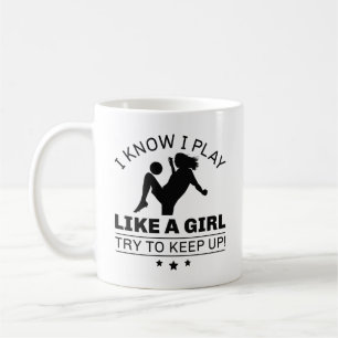 女の子が遊上がるのが好き保だ コーヒーマグカップ