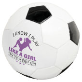女の子が遊上がるのが好き保だ サッカーボール (3/4)