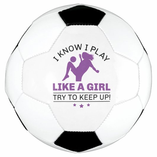 女の子が遊上がるのが好き保だ サッカーボール (正面)