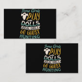 女の子が遊人形を持つ女の子の中には、幽霊hun行く 名刺 (正面/裏面)