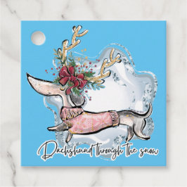 女の子が雪の中をダシュント フェイバータグ