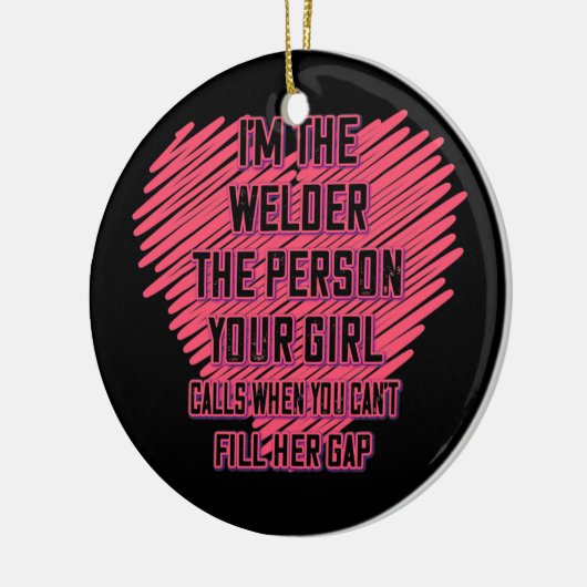 女の子が青草と呼ぶ者をおもしろい迎え入れ セラミックオーナメント (左)