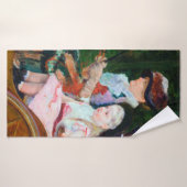 女の子が馬車に乗ってメアリー・カッサット バスタオル (バスタオル)