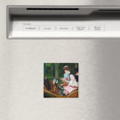 女の子が馬車に乗ってメアリー・カッサット マグネット (インサイチュ (食洗機))