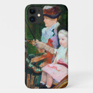 女の子が馬車に乗ってメアリー・カッサット iPhone 11 ケース