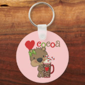 女の子くまのココア愛 キーホルダー (正面)
