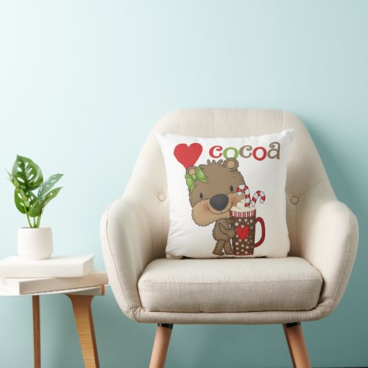 女の子くまのココア愛 クッション (椅子)