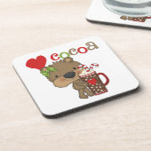 女の子くまのココア愛 コースター (左側)