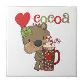 女の子くまのココア愛 タイル (正面)