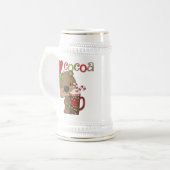 女の子くまのココア愛 ビールジョッキ (正面左)