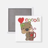 女の子くまのココア愛 マグネット (正面/裏面)