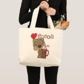 女の子くまのココア愛 ラージトートバッグ (正面(商品))