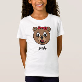 女の子くまのワイシャツ Tシャツ