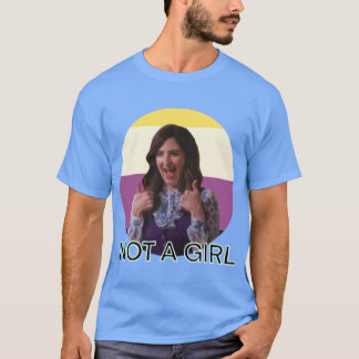 女の子じゃないよ 面白い レトロ Tシャツ