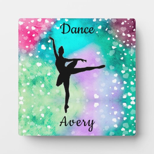 女の子たちが水彩を楽しむフローティングハート  フォトプラーク (正面)