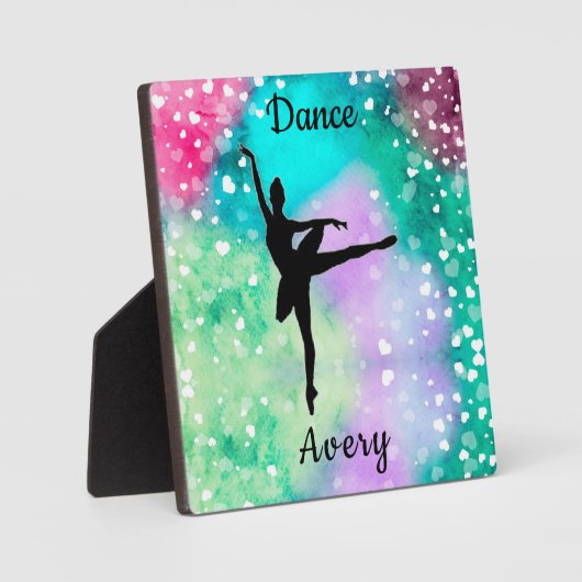 女の子たちが水彩を楽しむフローティングハート  フォトプラーク (正面)