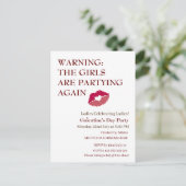 女の子たちは再びガレンティンの日にパーティーを開いている ポストカード (スタンド正面)
