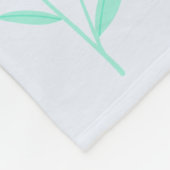 女の子たちカワイイピンクのトロピカルフラミンゴ&フラワーズキッズ フリースブランケット (角)