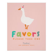 女の子たち間抜けガチョウ2回目の誕生日の好意 ポスター (正面)