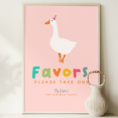 女の子たち間抜けガチョウ2回目の誕生日の好意 ポスター