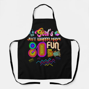 女の子だけのおもしろいノスタルジア1980sスローバック エプロン