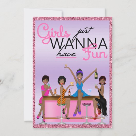 女の子だけのおもしろいバチェロレッテ 招待状 (正面)