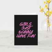 女の子だけのおもしろい カード (黄色い花)