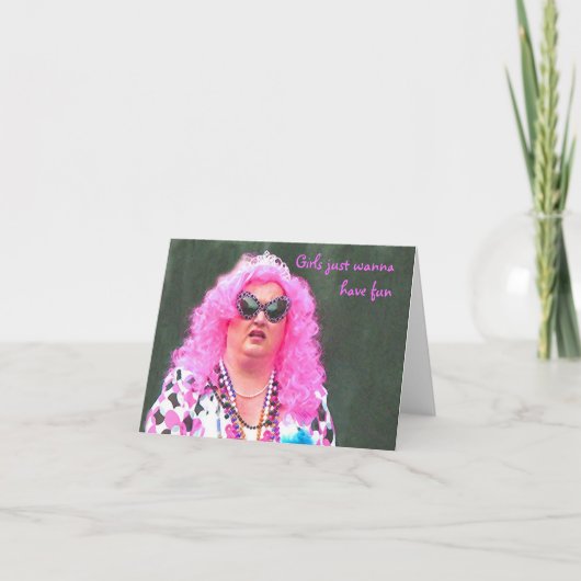 女の子だけのおもしろい カード (正面)