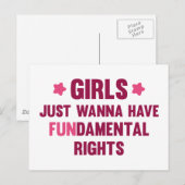 女の子だけのおもしろい ポストカード (正面/裏面)