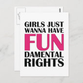 女の子だけのおもしろい ポストカード (正面/裏面)