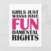 女の子だけのおもしろい ポストカード (正面)