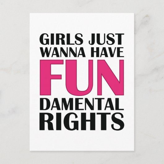 女の子だけのおもしろい ポストカード (正面)