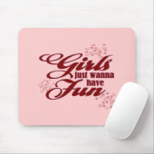 女の子だけのおもしろい マウスパッド (マウス)