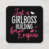 女の子だけのボス建物彼女の帝国の女性はインスピリ スクエア名刺 (裏面)