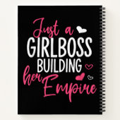 女の子だけのボス建物彼女の帝国の女性はインスピリ ノートブック (裏面)