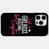 女の子だけのボス建物彼女の帝国の女性はインスピリ Case-Mate iPhoneケース (裏面 (横))