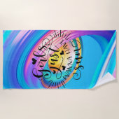 女の子だけの太陽のビーチタオル ビーチタオル (正面)