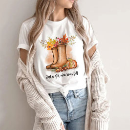 女の子だけの秋を愛する – 女性のために Tシャツ