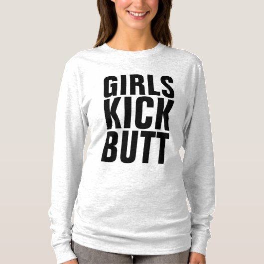女の子だってすごい、ガールパワーTシャツ Tシャツ (正面)