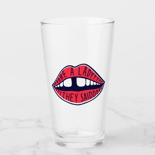 女の子だと言う タンブラーグラス (正面)