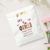 女の子だよ！クリスマスサンタ帽子 ベビーシャワー フェイバーバッグ (封をした状態)