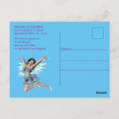 女の子だよ - 妖精の人魚 赤ちゃん ポストカード (裏面)