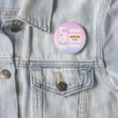 女の子だよ! 紫のグラデーションが可愛いアンティーに 缶バッジ (インサイチュ)