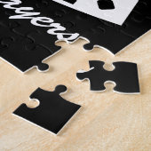 女の子だ実在けがソフトボール選手Tシャツに ジグソーパズル (側面)