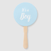 女の子だ男の子のシャワーのジェンダーの暴露だ ハンドファン (裏面)