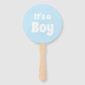 女の子だ男の子のシャワーのジェンダーの暴露だ ハンドファン (裏面)